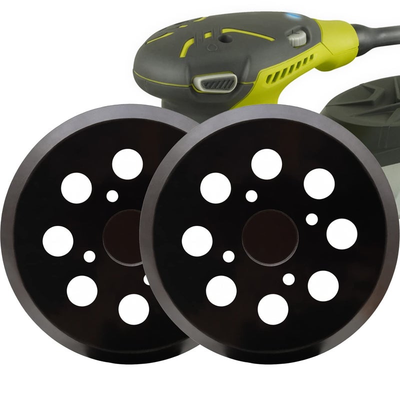 توكروب 2 حزمة من وسادة الصنفرة البديلة بخطاف وحلقة مقاس 5 بوصات لـ Ryobi RS290، RS241، RS240، RS280/RS280VS، RS281VS، P411 ماكينة سنفرة مدارية عشوائية - Image 1